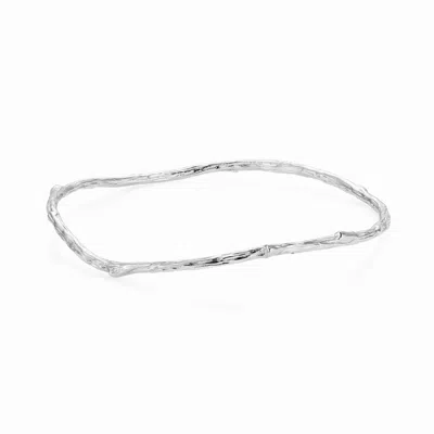 Yasmin Everley Jewellery Women's Oxidised Silver Twig Bangle