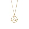 Yasmin Everley Jewellery Women's Pisces Astrology Necklace In 9ct Gold