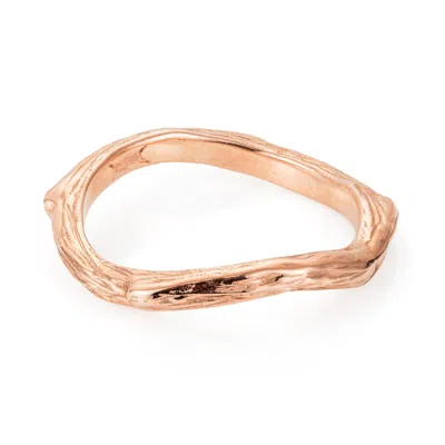 Yasmin Everley Jewellery Women's Rose Gold Twig Ring