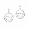 Yasmin Everley Jewellery Women's Silver Capricorn Astrology Drop Studs