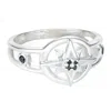 Yasmin Everley Jewellery Women's Silver Compass Star Ring