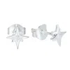 Yasmin Everley Jewellery Women's Silver Compass Star Stud Earrings