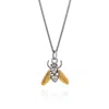 Yasmin Everley Jewellery Women's Silver Gilded Hoverfly Necklace