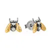 Yasmin Everley Jewellery Women's Silver Gilded Little Fly Stud Earrings