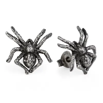 Yasmin Everley Jewellery Women's Silver Little Spider Stud Earrings