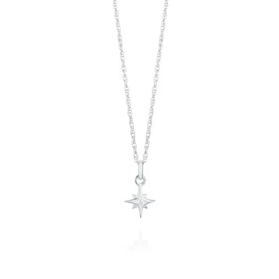 Yasmin Everley Jewellery Women's Silver Small Compass Star Necklace