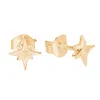 Yasmin Everley Jewellery Women's Solid Gold Compass Star Stud Earrings