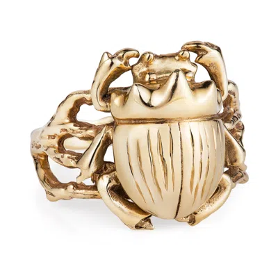 Yasmin Everley Jewellery Women's Solid Gold Little Scarab Ring