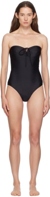 Yasmine Eslami Black Anna Swimsuit In Black