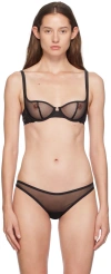 Yasmine Eslami Black Annabelle Bra In Black
