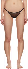 Yasmine Eslami Black Jeanne Mini Thong In Black