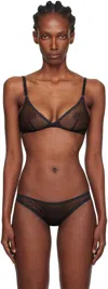 Yasmine Eslami Black Jeanne Soft Bra In Black