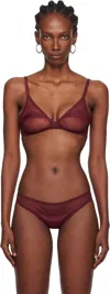 Yasmine Eslami Burgundy Serena Soft Bra