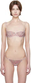 Yasmine Eslami Multicolor Nina Balcony Bra In Meadow