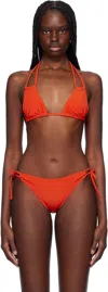 Yasmine Eslami Red Joana Bikini Top In Capri