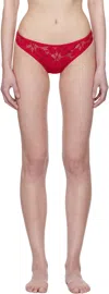 Yasmine Eslami Red Zoe Thong In Poppy