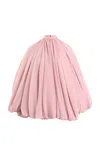 Yassmin Saleh Quietude Silk Mini Dress In Pink