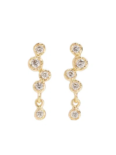 Yasuko Azuma 18k Yellow Gold Diamond Earrings