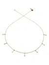 Yasuko Azuma 18k Yellow Gold Raindrop Diamond Necklace In Gold