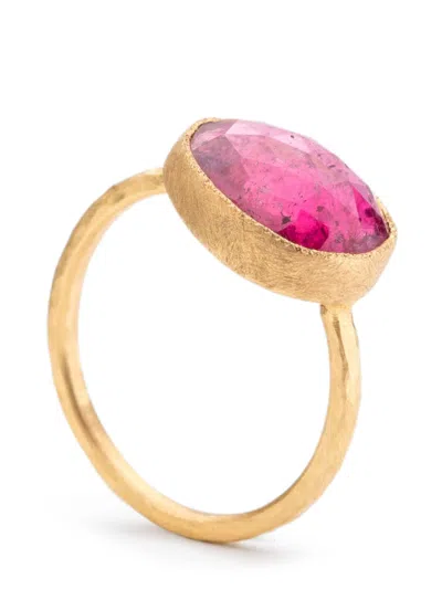 Yasuko Azuma 18kt Yellow Gold Tourmaline Ring