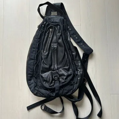 Pre-owned Yasuyuki Ishii Leather Bag In Black