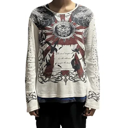 Pre-owned Yasuyuki Ishii Tattoo Shirt In White | ModeSens