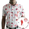 Yatta Golf 2024 Presidents Cup Golf Polo Limited Edition In Republican Red
