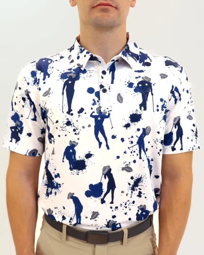 Yatta Golf Cowboy Up Golf Polo Limited Edition In White