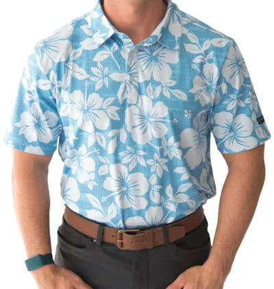 Yatta Golf Golf Polo In Kahakai Polū In Multi