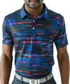 Yatta Golf Golf Polo In Light Wave In Multi
