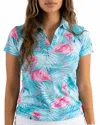 Yatta Golf Minty Mingo Golf Polo In Multi