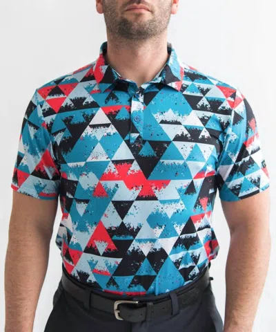 Yatta Golf Prismatic Golf Polo In Multi