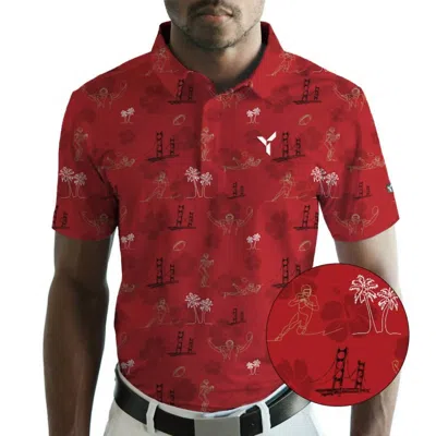 Yatta Golf San Francisco Golf Polo Limited Edition In Red
