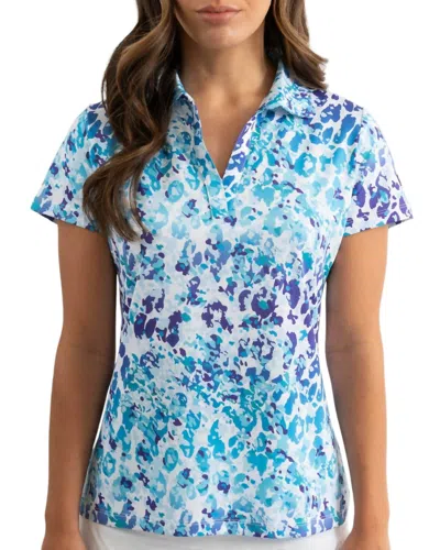 Yatta Golf Women's Golf Polo In Safari Links In Multi