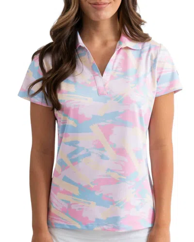 Yatta Golf Women's Golf Polo In Spring Track In Multi
