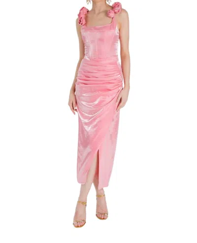 Yaura Dara Midi Skirt In Pink