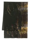 Yavi Abstract-print Wool Scarf In Brown