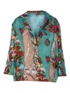 Yavi Multicolor Jacket In Blue
