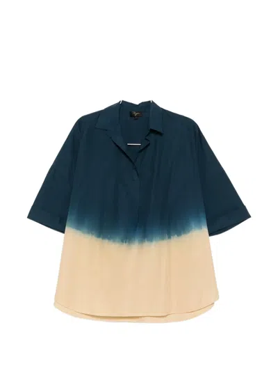 Yavi Dip-dye Short-sleeve Shirt In Multi