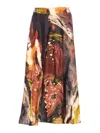Yavi Printed Skirt In Brown