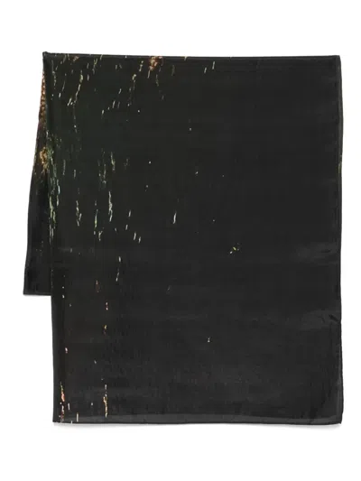 Yavi Firework-print Silk Scarf In Black