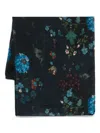 Yavi Floral-print Silk Scarf In Blue