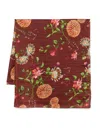 Yavi Floral-print Silk Scarf In Brown