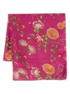 Yavi Floral-print Silk Scarf In Pink