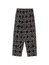 Yavi Geometric-pattern Trousers In Black