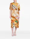 Yavi Graphic-print Midi Dress