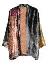 Yavi Metallic-effect Silk Jacket In Green