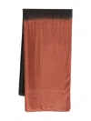Yavi Ombré-effect Scarf In Brown
