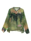Yavi Printed Blouse In Green