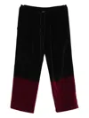 Yavi Tie-dye Trousers In Black